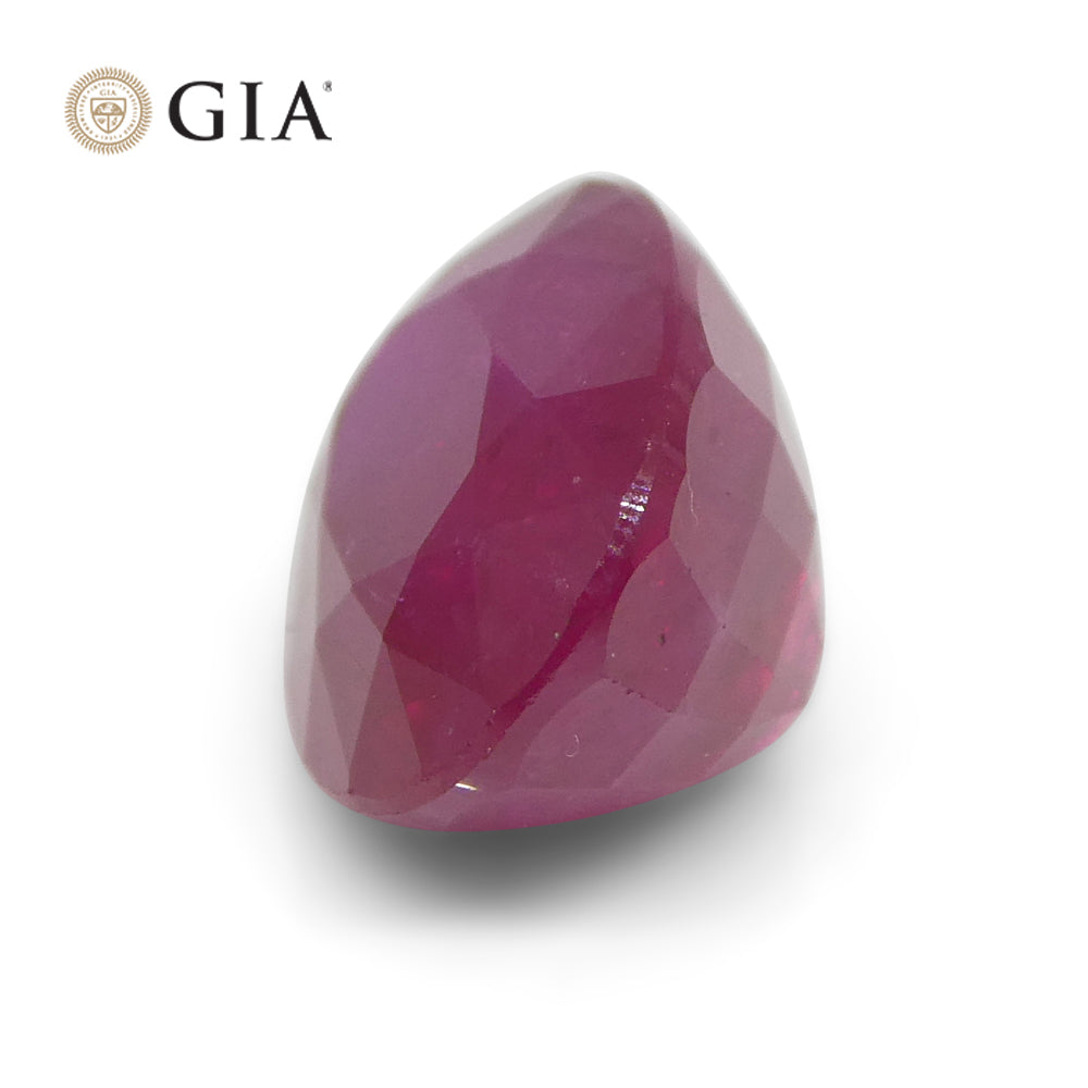 3.36ct Oval Mozambique Red Ruby, GIA Certified Natural Gemstone by SkyJems, Premium Fine Jewelry Stone