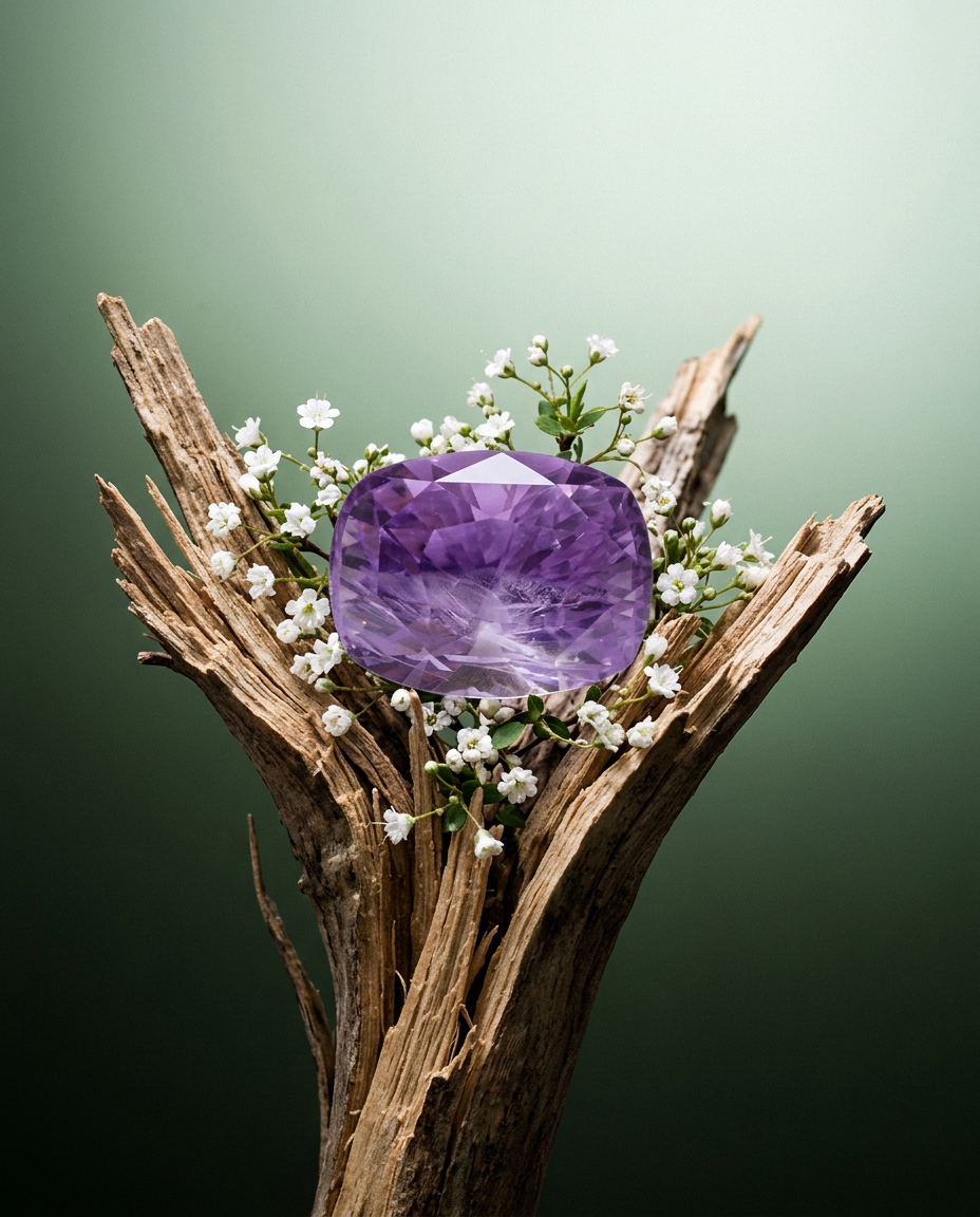 1.95ct Purplish Pink Sapphire from Sri Lanka, cushion-cut unheated gem, GIA certified by SkyJems Canadian gemstone experts