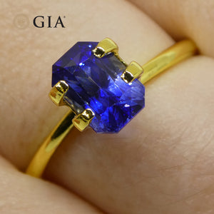 1.92ct Octagonal/Emerald Cut Blue Sapphire GIA Certified Sri Lanka - Skyjems Wholesale Gemstones