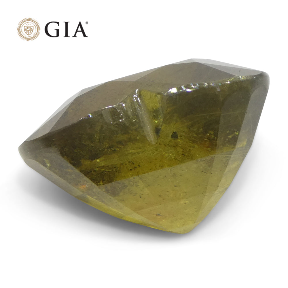9.64ct Heart Brown-Yellow to Pinkish Brown Sapphire GIA Certified East Africa Unheated - Skyjems Wholesale Gemstones