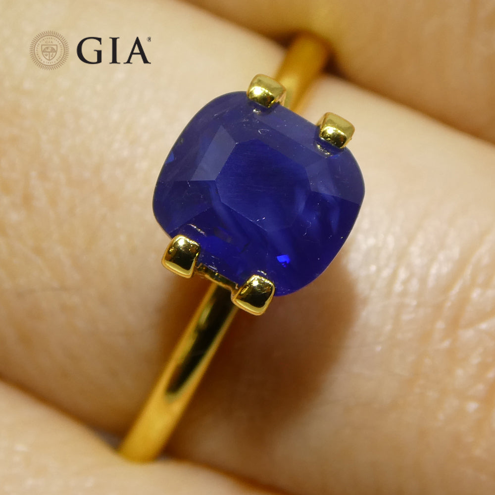2.54ct Cushion Blue Sapphire GIA Certified Madagascar - Skyjems Wholesale Gemstones
