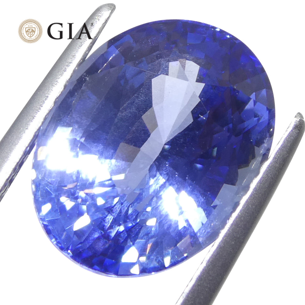 6.52ct Oval Blue Sapphire GIA Certified Sri Lanka - Skyjems Wholesale Gemstones