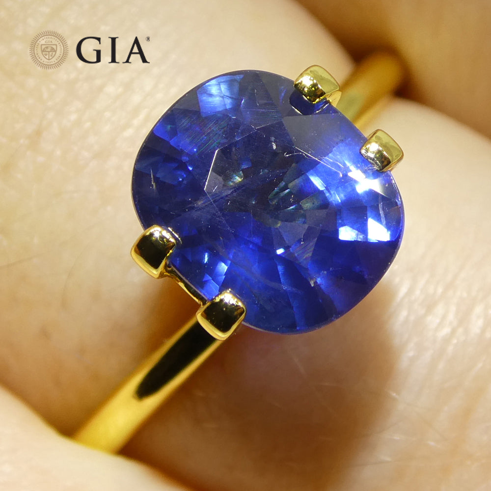 2.24ct Cushion Blue Sapphire GIA Certified