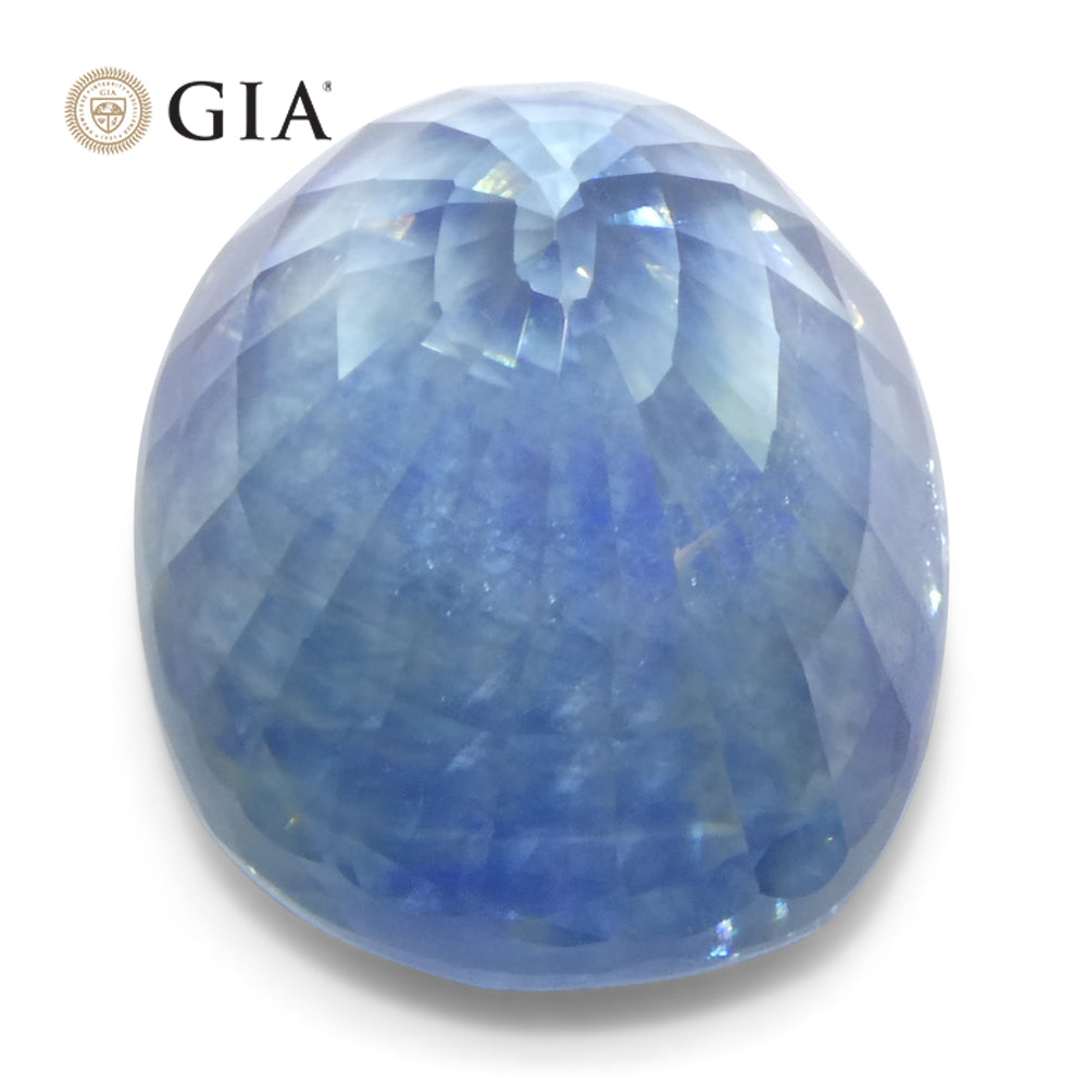 14.12ct Oval Blue Sapphire GIA Certified Madagascar - Skyjems Wholesale Gemstones