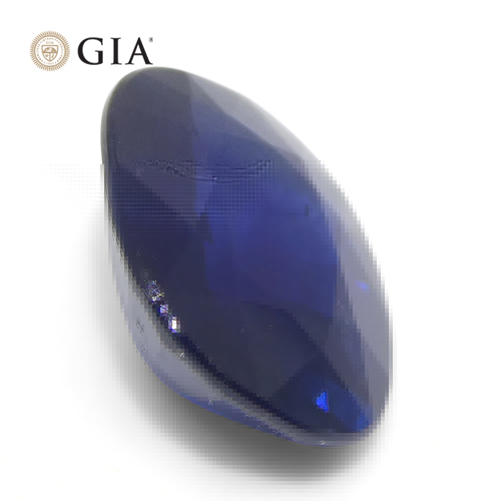 3.37ct Cushion Blue Sapphire GIA Certified Thailand - Skyjems Wholesale Gemstones