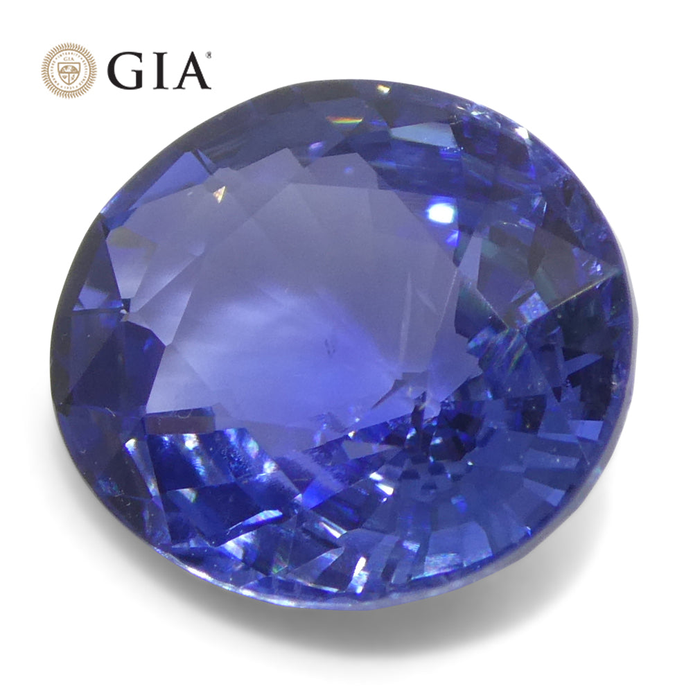 5.79ct Oval Blue Sapphire GIA Certified Sri Lanka - Skyjems Wholesale Gemstones