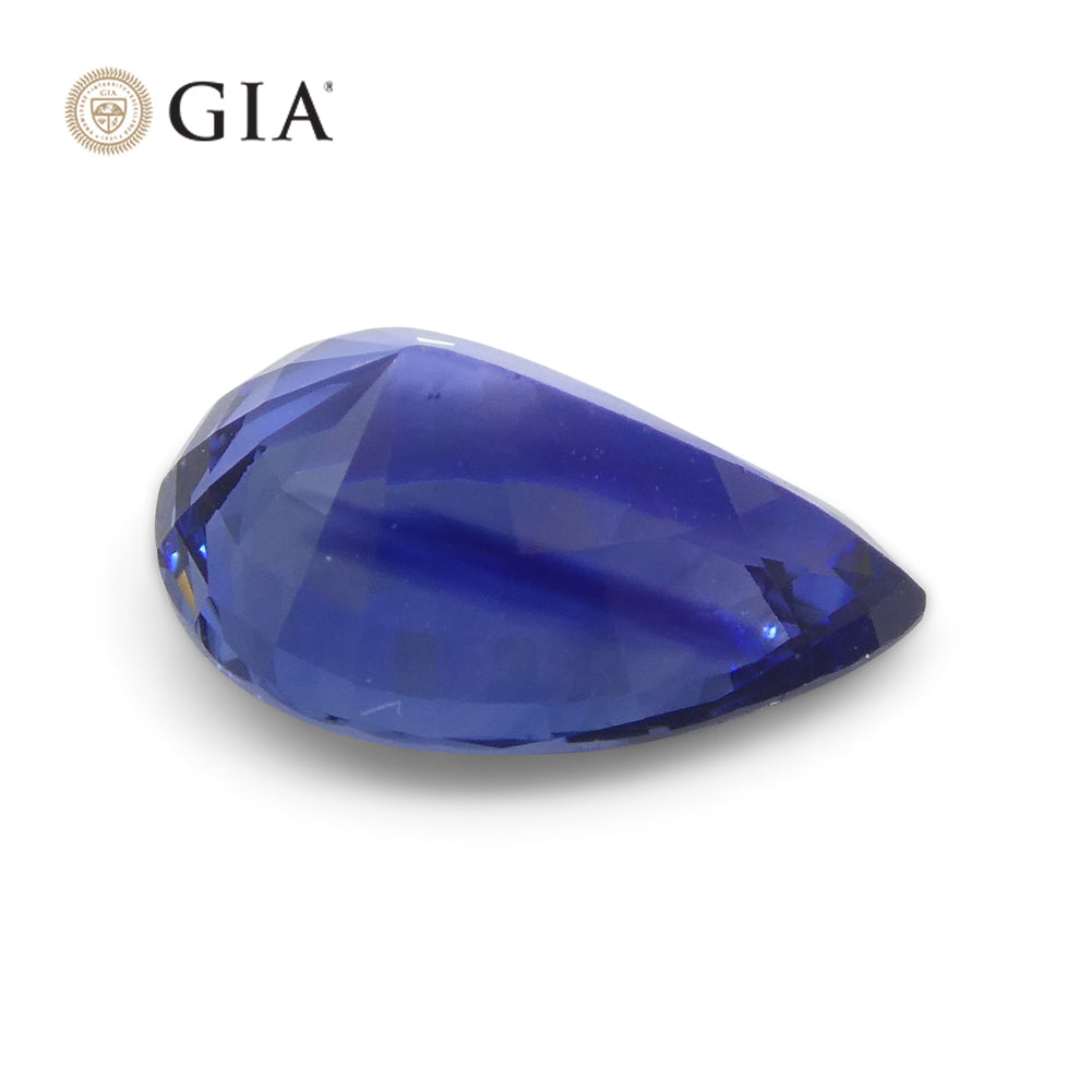 2.32ct Blue Pear Sapphire from Sri Lanka, GIA Certified Natural Gemstone by SkyJems Canadian Gem Experts