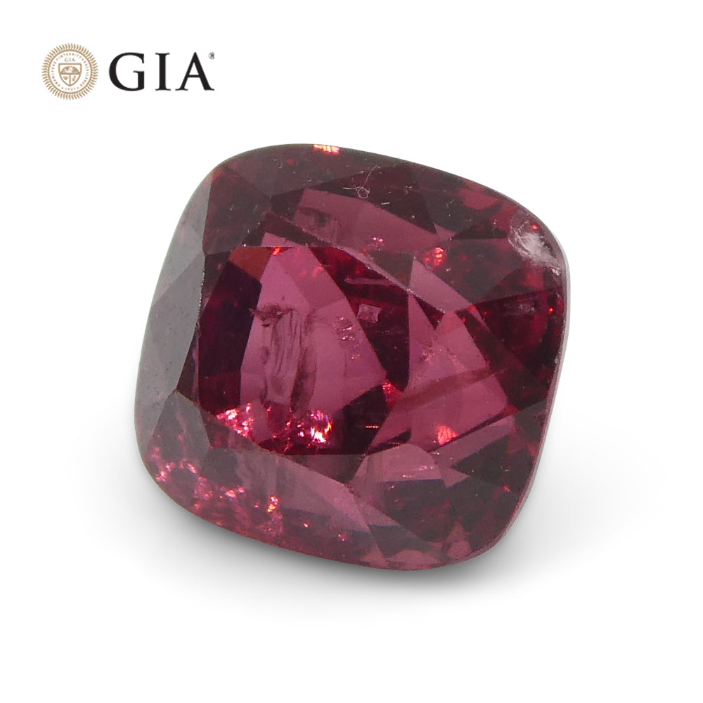 0.97ct Cushion Red Jedi Spinel from Myanmar, GIA Certified Natural Gemstone by SkyJems Canadian Gem Experts