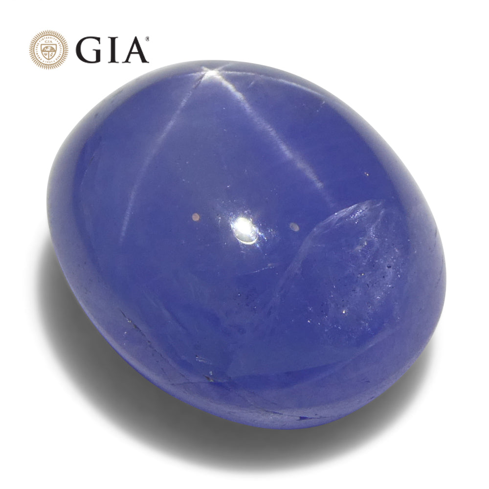 8.85ct Oval Blue Star Sapphire GIA Certified Sri Lanka Unheated - Skyjems Wholesale Gemstones