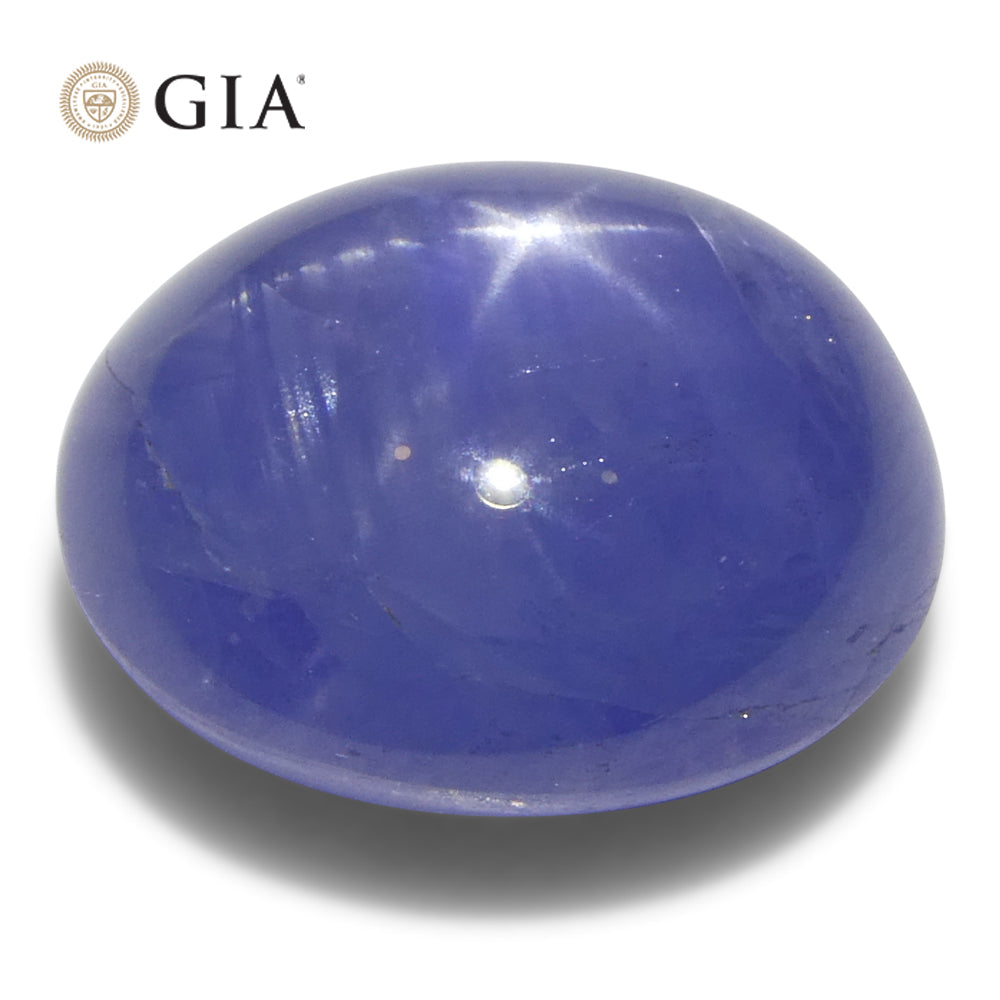 8.85ct Oval Blue Star Sapphire GIA Certified Sri Lanka Unheated - Skyjems Wholesale Gemstones