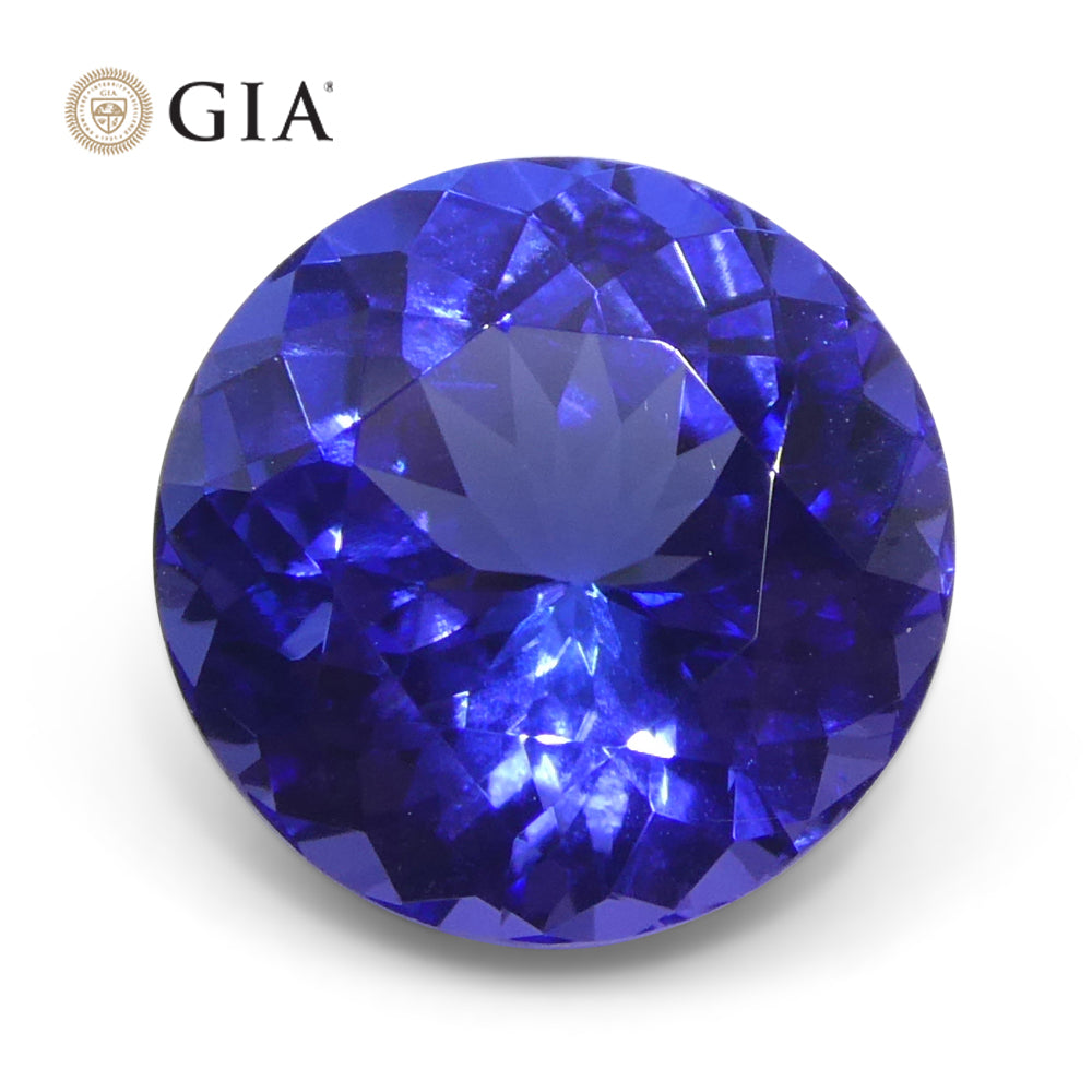 Tanzanite 3.92 cts 10.21 x 10.11 x 5.96 mm Round Violetish Blue $4500