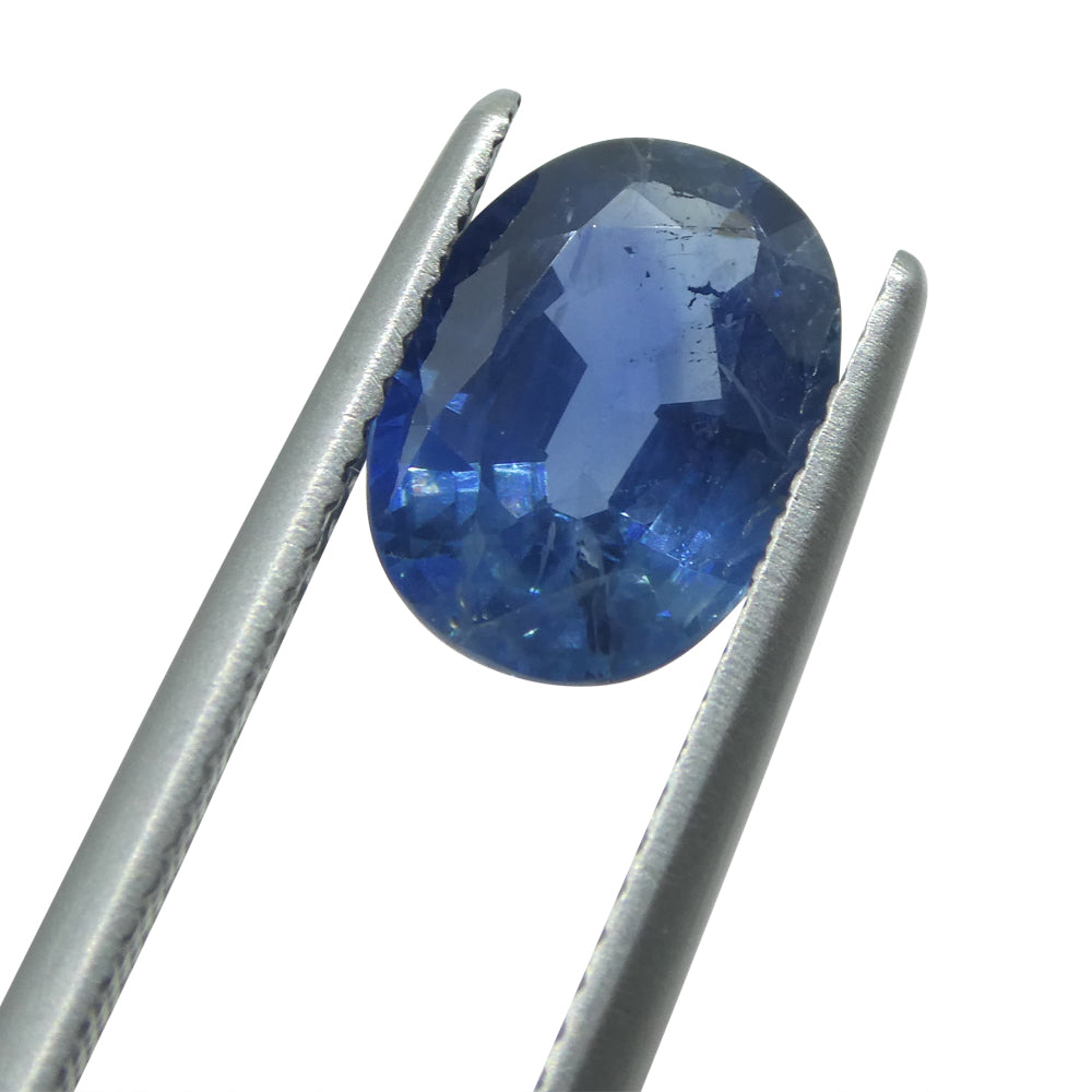 2.78ct Blue Tanzanian Sapphire Oval, IGI Certified Gemstone from SkyJems' Premium African Collection