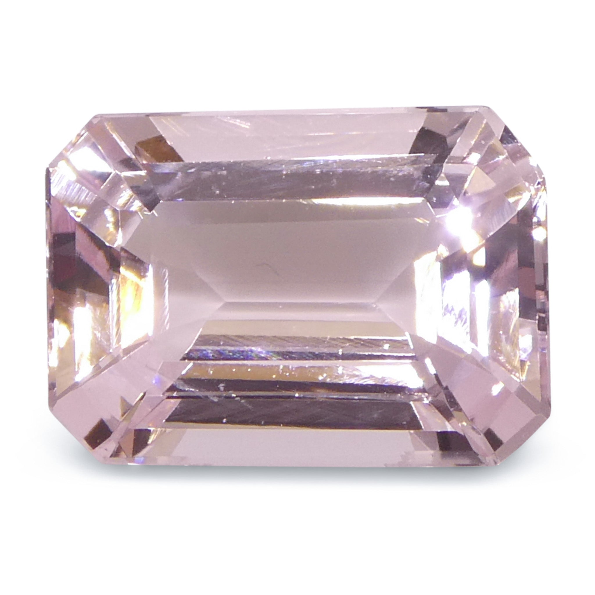 Morganite 6.03 cts 13.83 x 9.99 x 6.31 mm Octagonal/Emerald Cut Orangy Pink $3620