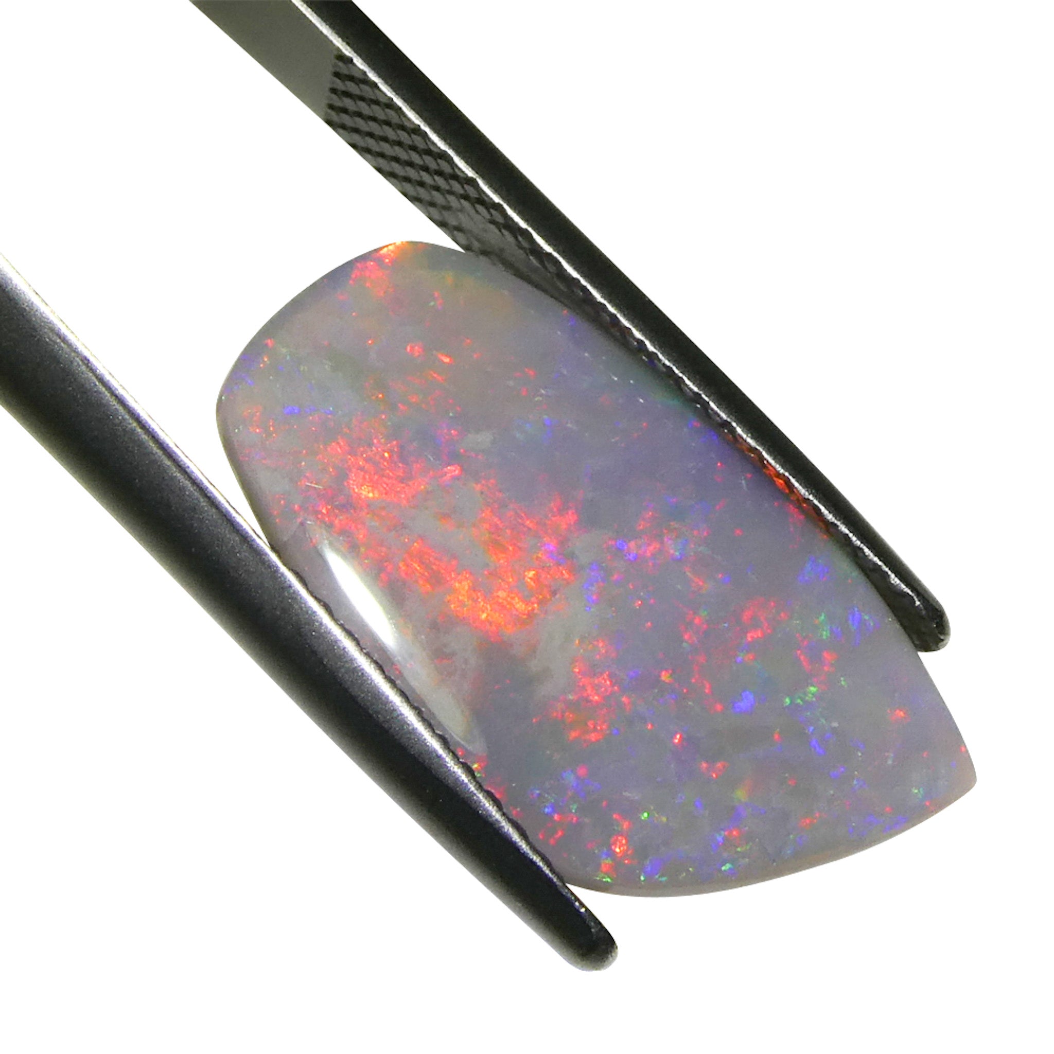 3.98ct Gray Australian Opal Cabochon with Play of Color from SkyJems Rare Gemstones Collection