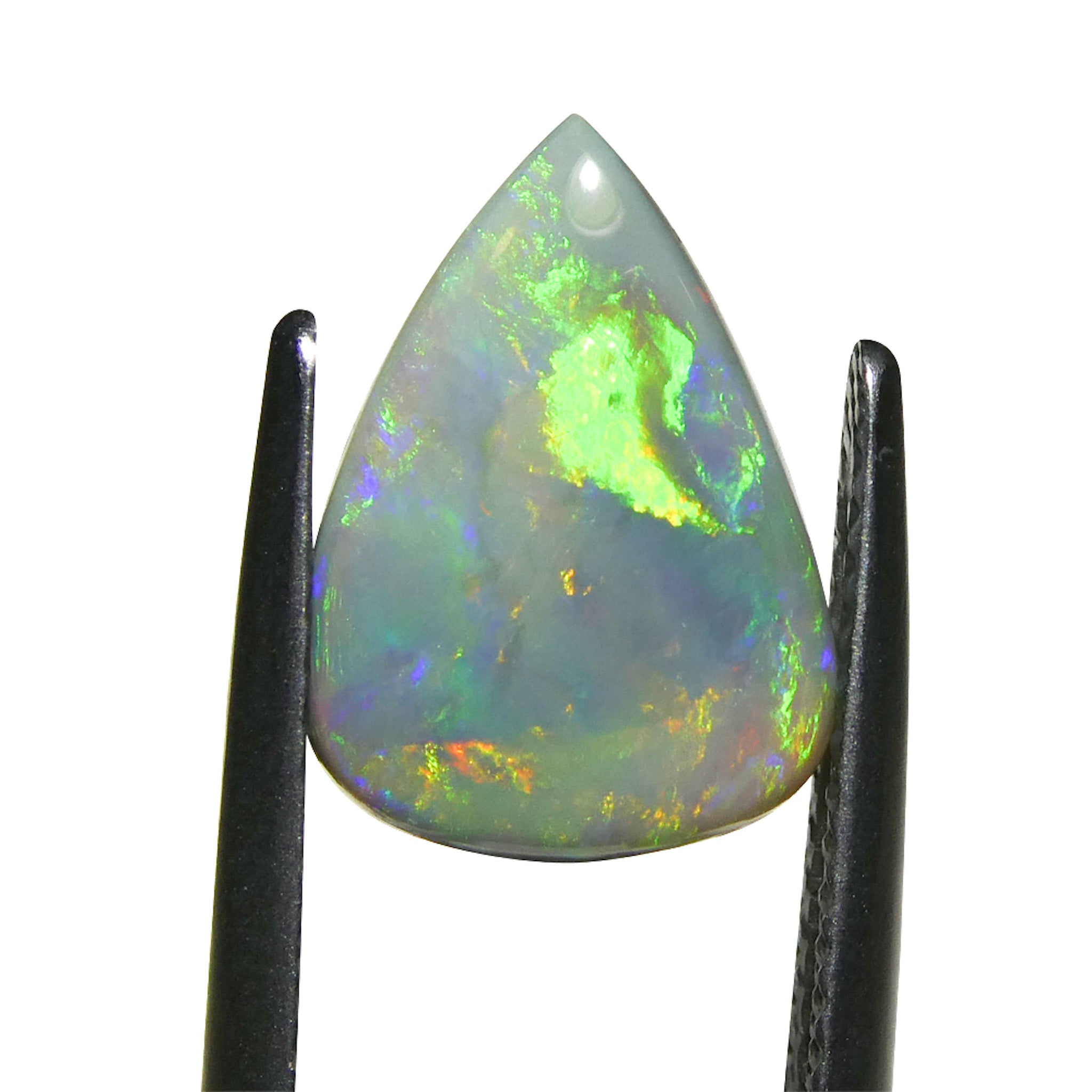 2.57ct Gray Australian Opal Cabochon with Play of Color from SkyJems Rare Gemstones Collection