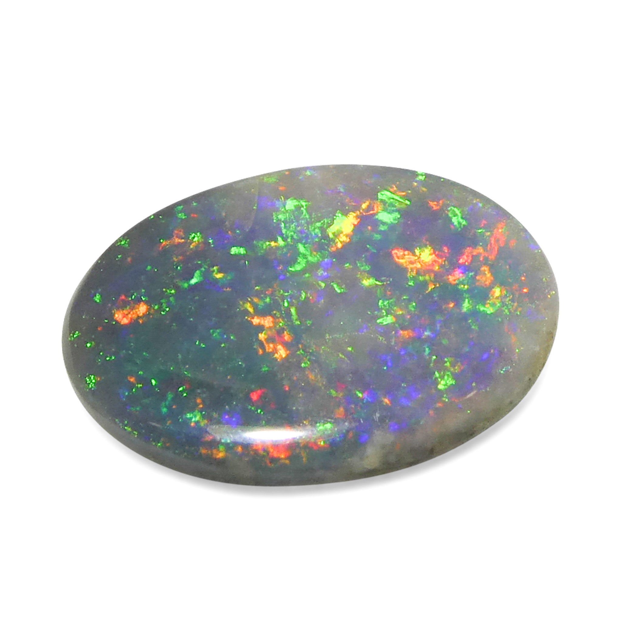 1.37ct Freeform Gray Australian Opal Cabochon with Play of Color by SkyJems Gemstones Canada