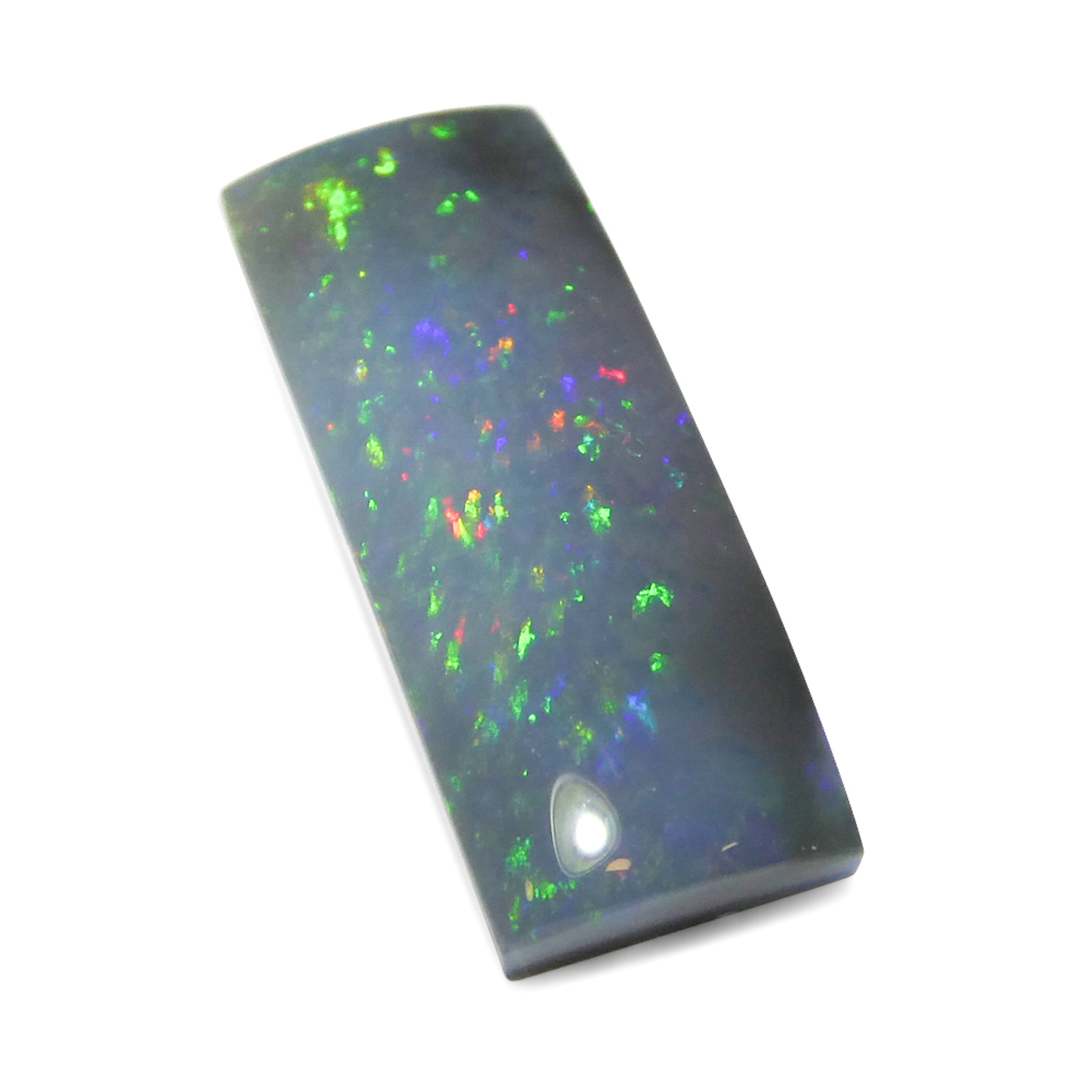 3.8ct Freeform Gray Australian Opal Cabochon with Play of Color by SkyJems, Rare Gemstone Collector's Specimen