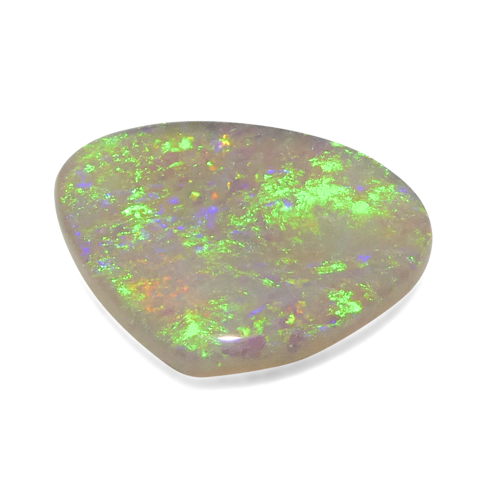 2.38ct Gray Australian Opal Cabochon with Play of Color by SkyJems, Rare Freeform Gemstone