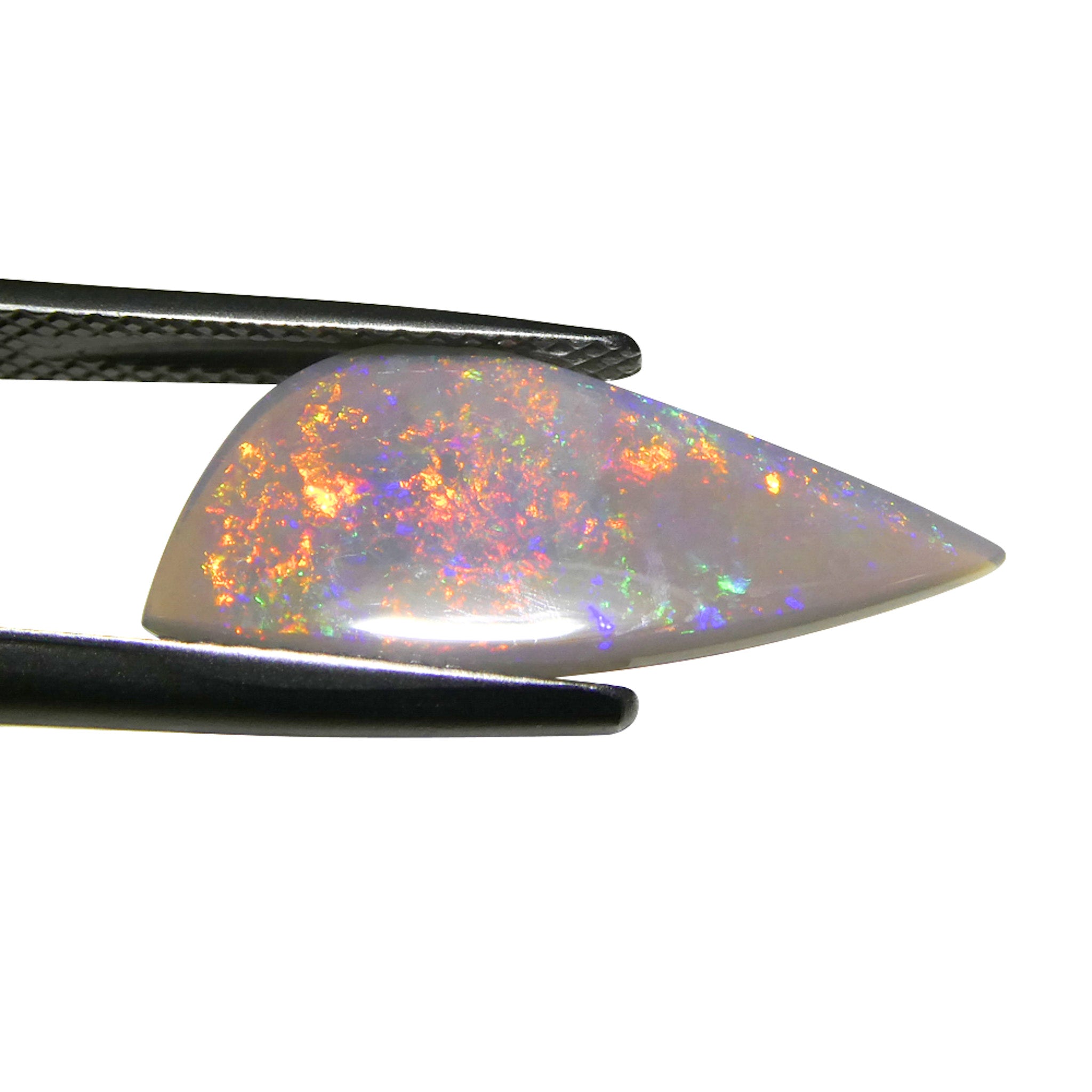 2.36ct Gray Australian Opal Cabochon with Play of Color by SkyJems, Rare Natural Gemstone Collector's Specimen