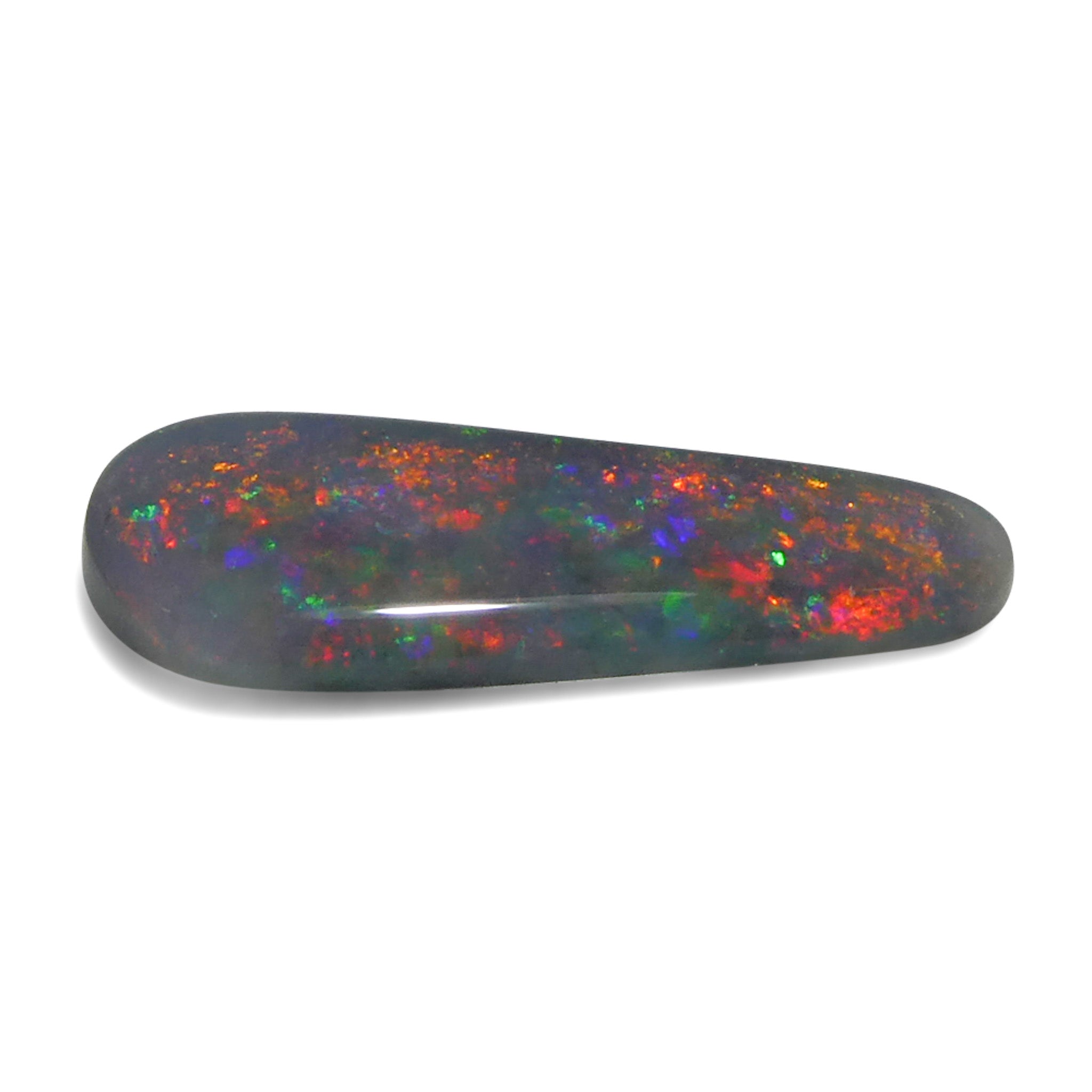 0.84ct Gray Australian Opal Cabochon with Play of Color by SkyJems - Unique Freeform Gemstone