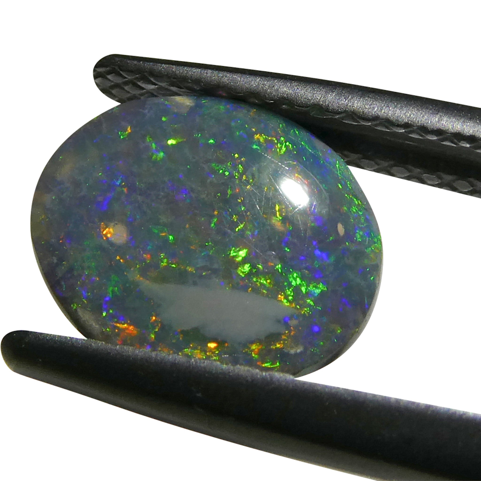 1.19ct Gray Australian Opal Cabochon with Play of Color from SkyJems Rare Gemstones Collection
