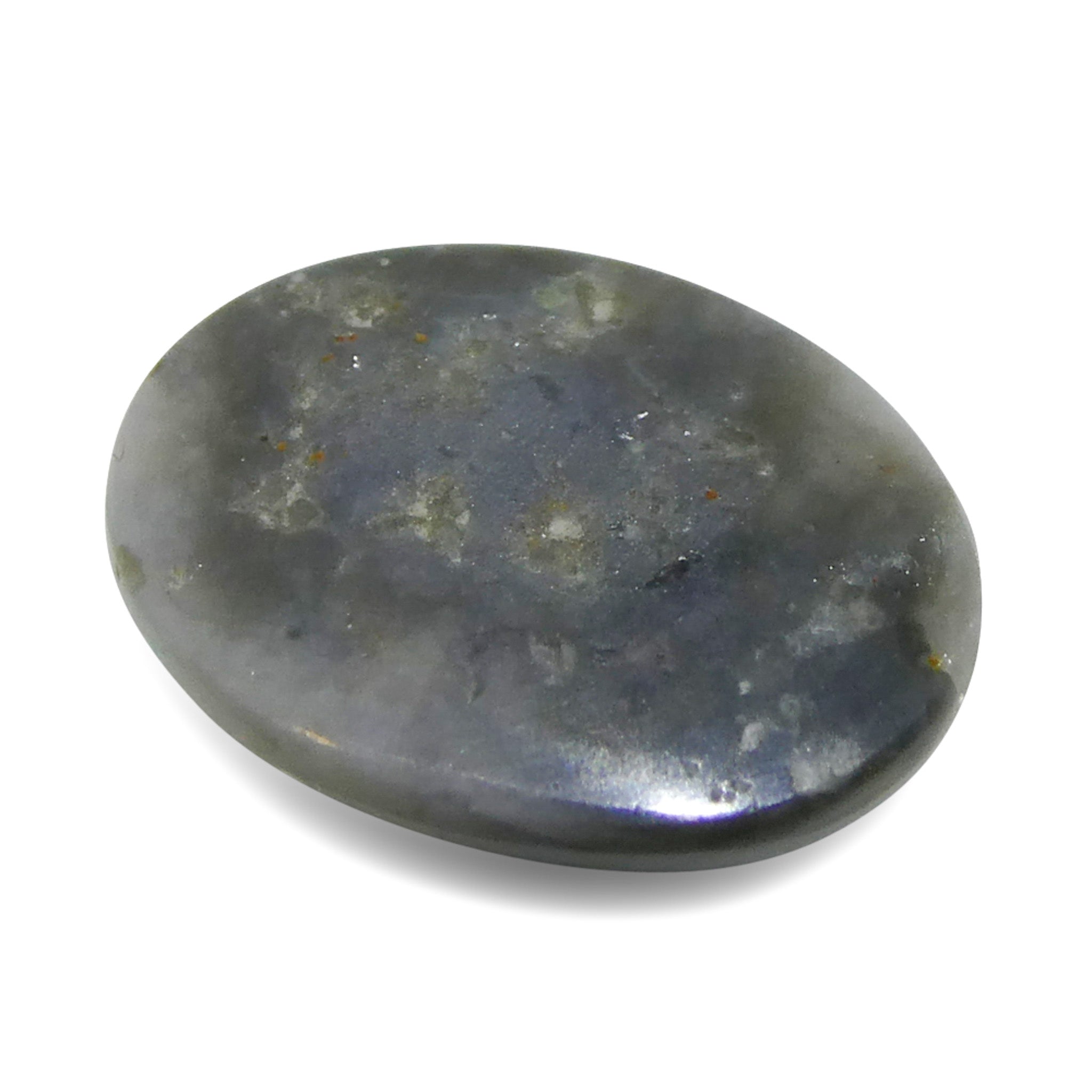 0.54ct Gray Oval Cabochon Opal from Australia, rare gemstone with play of color by SkyJems Canadian gem experts
