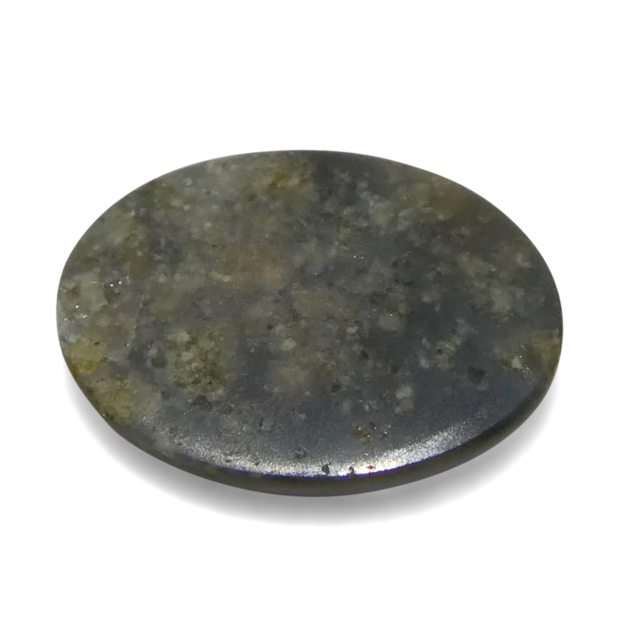0.47ct White Oval Cabochon Opal from Australia with Play of Color, premium gemstone by SkyJems Canadian gem experts