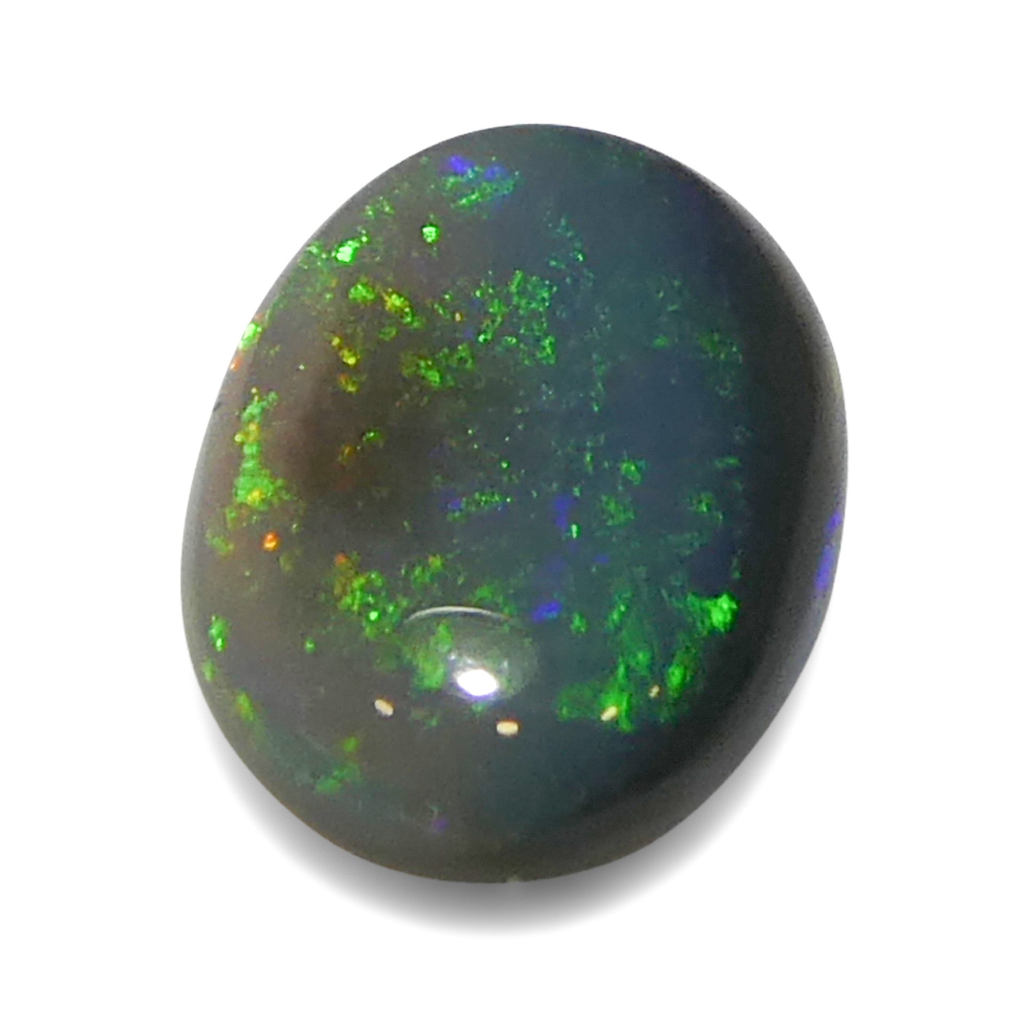 0.59ct Gray Australian Opal Cabochon with Play of Color from SkyJems Rare Gemstones Collection