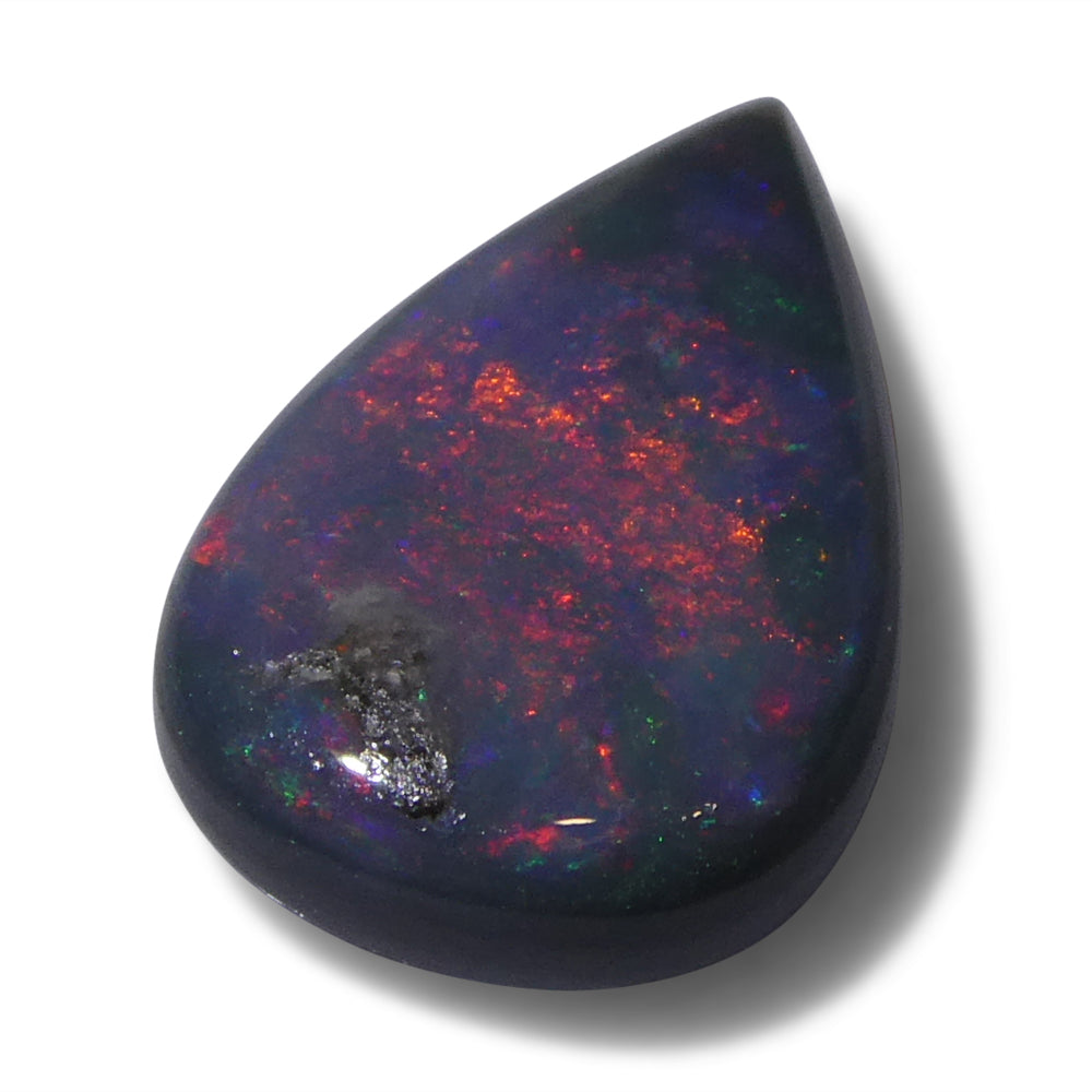 1.35ct Grey Australian Opal Cabochon with Play of Colour from SkyJems Gemstones Canada