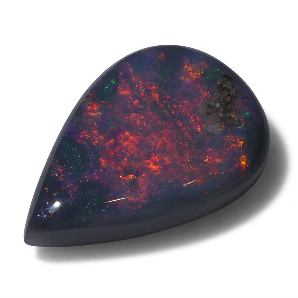 1.35ct Grey Australian Opal Cabochon with Play of Colour from SkyJems Gemstones Canada