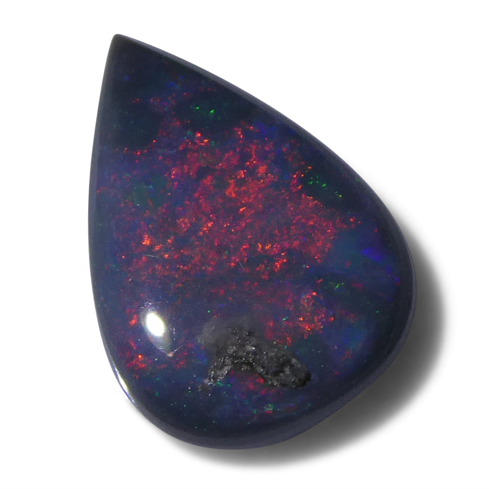 1.35ct Grey Australian Opal Cabochon with Play of Colour from SkyJems premium gemstone collection
