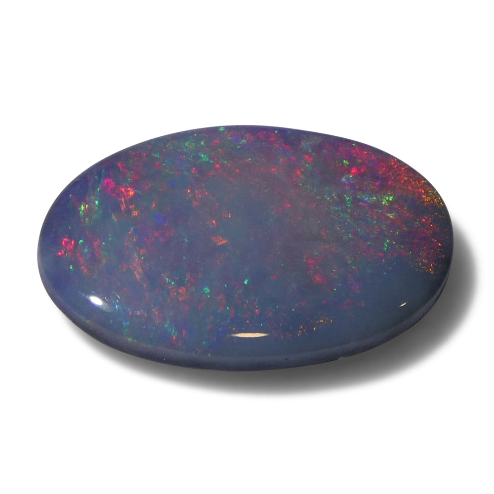 1.66ct Grey Australian Opal Cabochon with Play of Colour from SkyJems' Rare Gemstone Collection