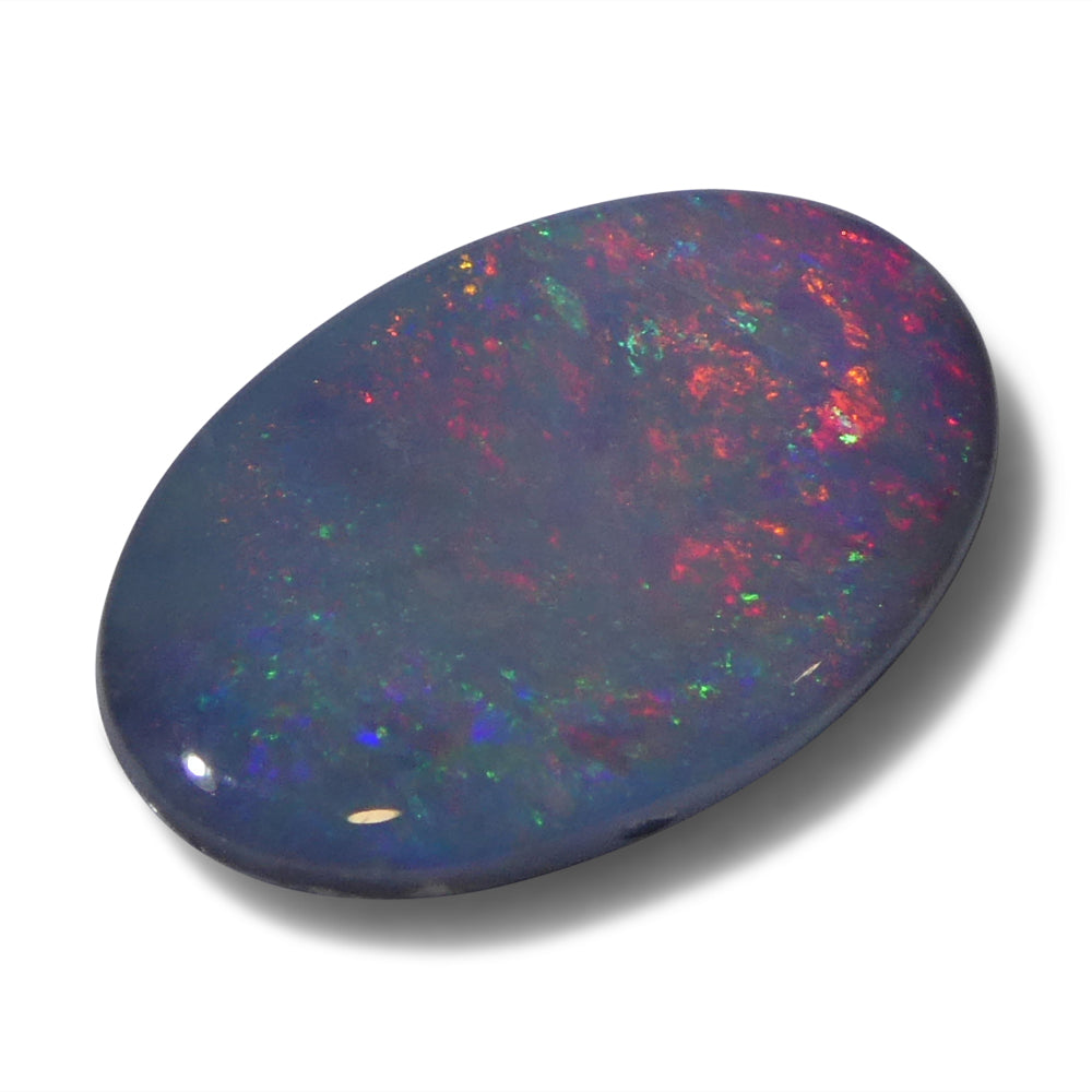1.66ct Grey Australian Opal Cabochon with Play of Colour from SkyJems premium gemstone collection