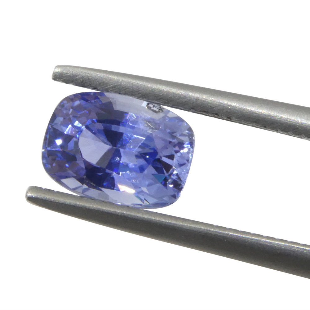 1.51ct Blue Cushion Sapphire from Sri Lanka, premium Ceylon gemstone by SkyJems Canadian gem specialists