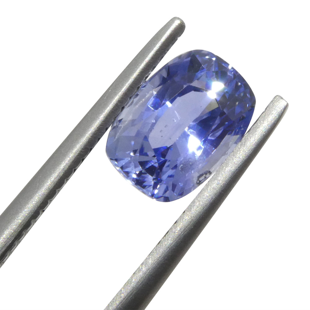 1.51ct Blue Cushion Sapphire from Sri Lanka, premium Ceylon gemstone by SkyJems Canadian gem specialists