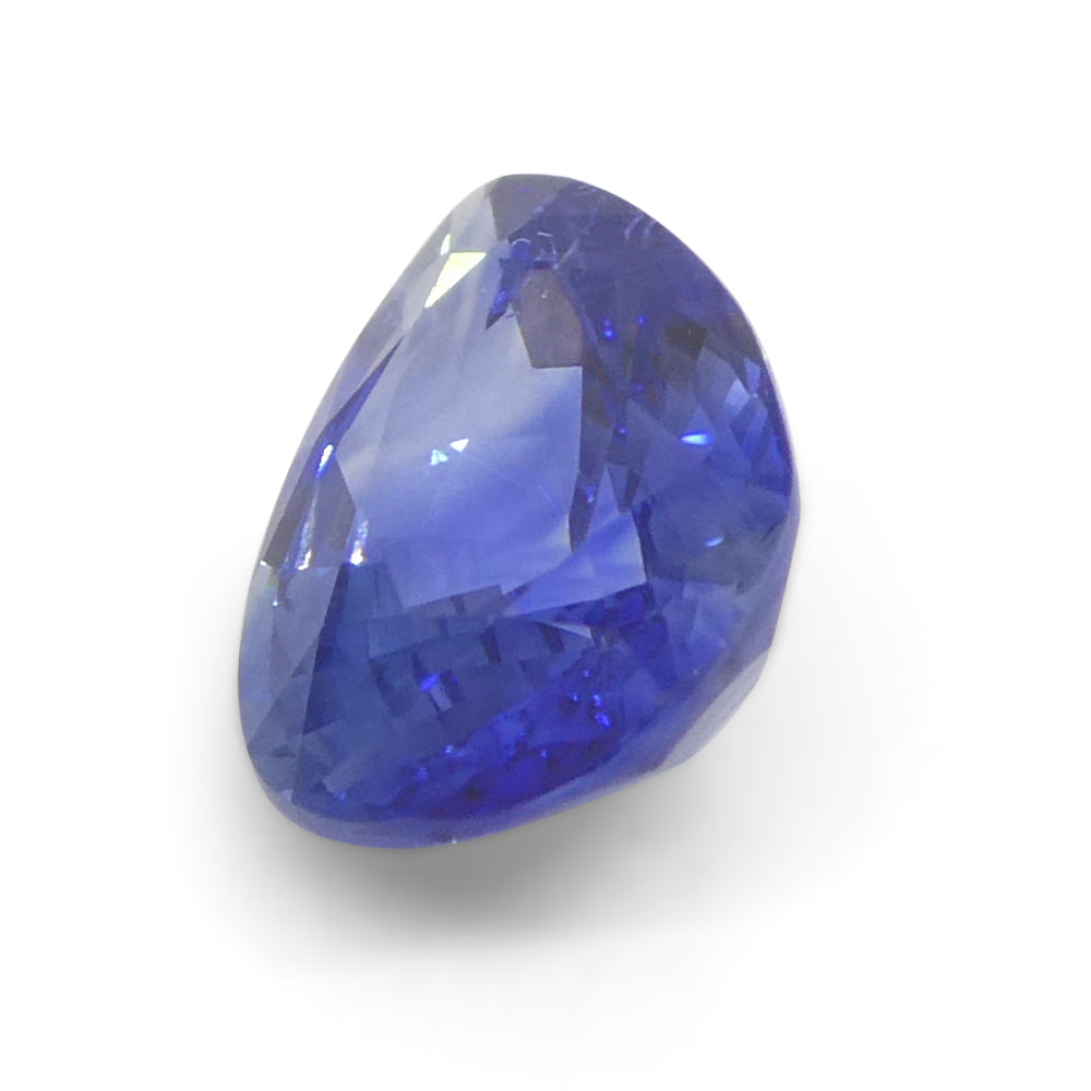1.68ct Blue Pear Sapphire from Sri Lanka, premium heated gemstone by SkyJems Canadian gem specialists