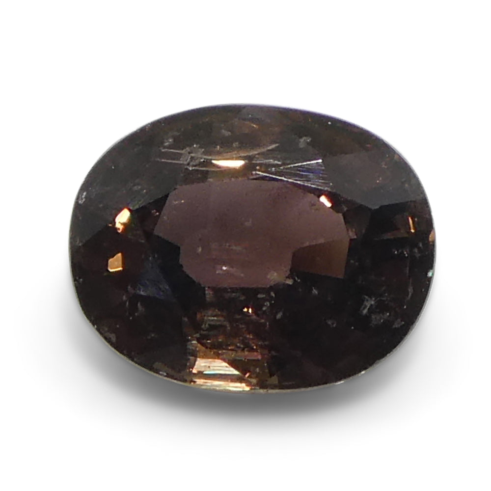 1.49ct Oval Brownish Pink Tanzanian Sapphire, heated natural gemstone from SkyJems Canadian gem specialists