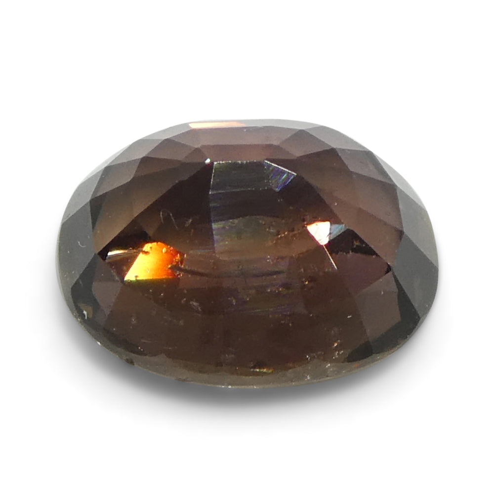1.49ct Oval Brownish Pink Tanzanian Sapphire, heated single stone from SkyJems' premium colored gemstone collection