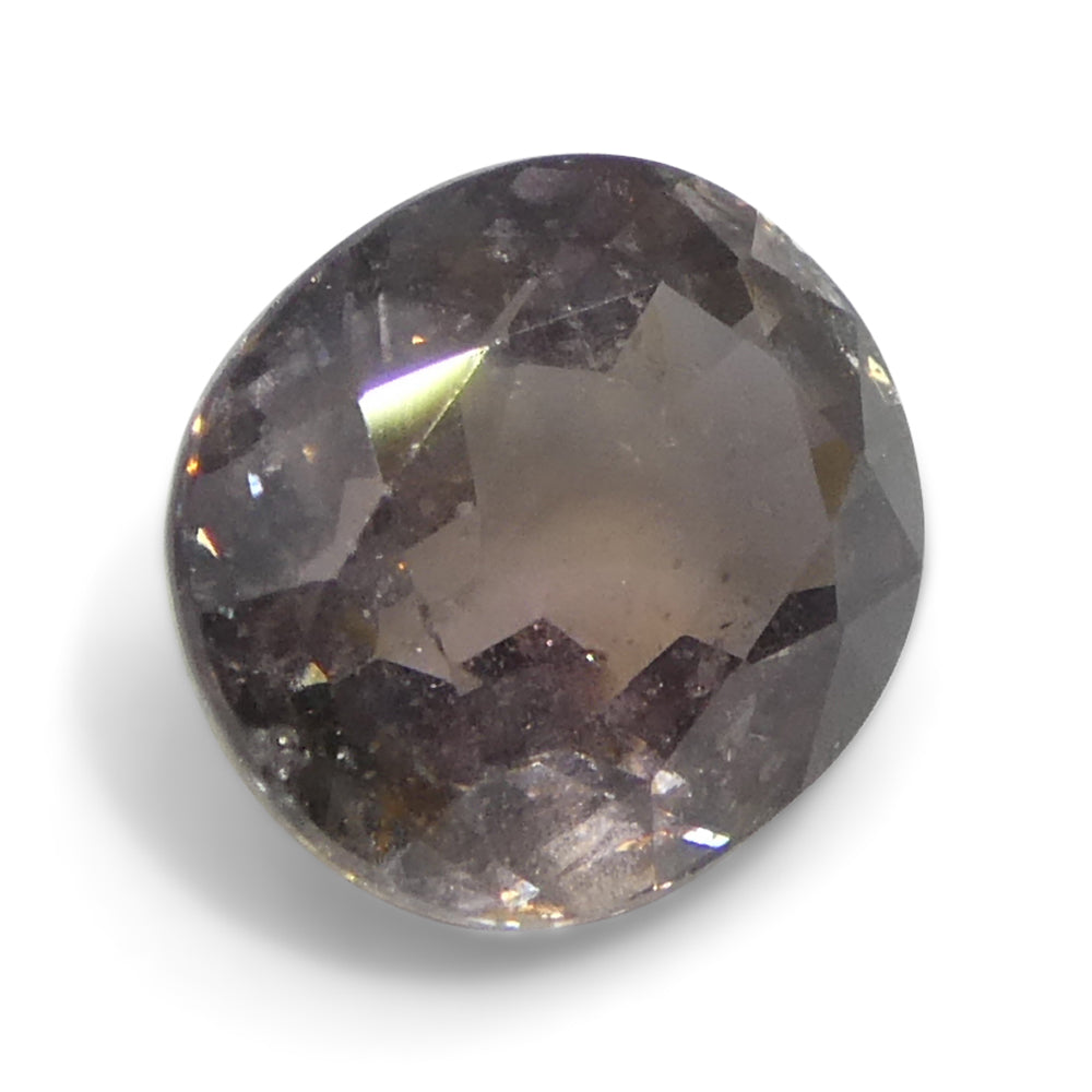 1.76ct Greyish Pink Tanzanian Sapphire, oval-cut single stone from SkyJems' premium colored gemstone collection