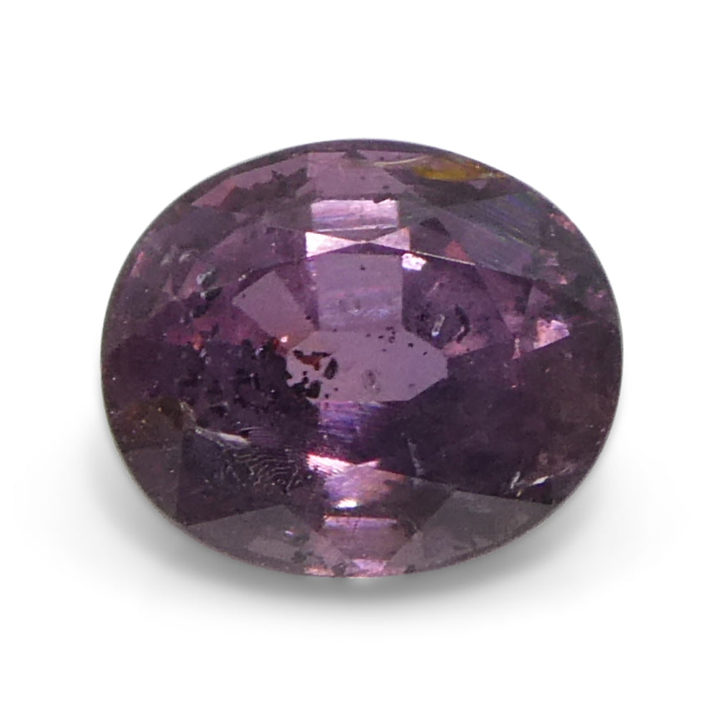 1.23ct Unheated Oval Purple-Pink Sapphire from Tanzania, rare gem by SkyJems Canadian gemstone experts since 1967
