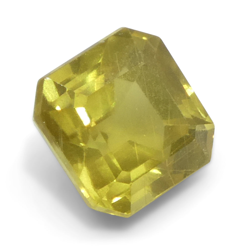 1.66ct Unheated Square/Octagonal Yellow Sapphire from Tanzania, Unheated - Skyjems Wholesale Gemstones