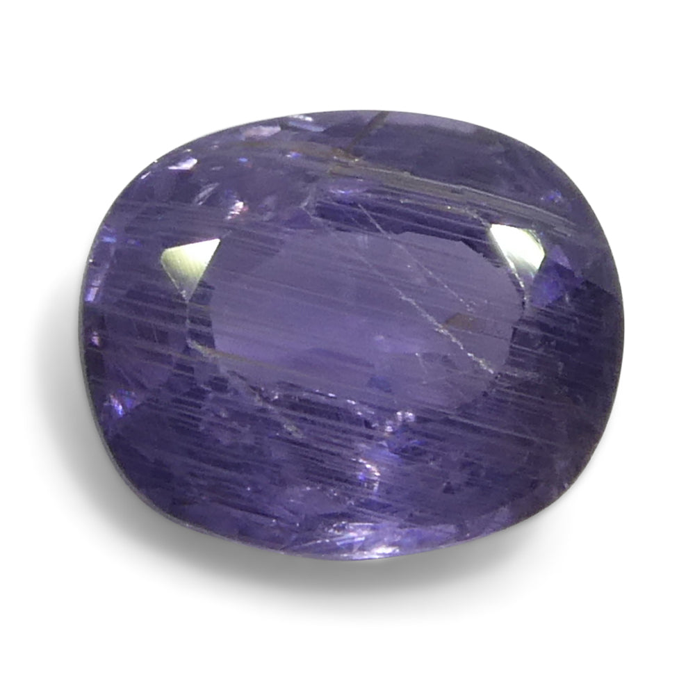 1.12ct Unheated Purple Tanzanian Sapphire, Cushion Cut | Premium Gemstone by SkyJems Canadian Gem Experts