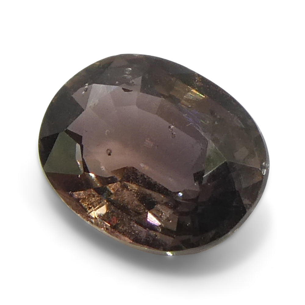 1.57ct Oval Brownish Pink Tanzanian Sapphire, heated single stone from SkyJems Canadian gem specialists