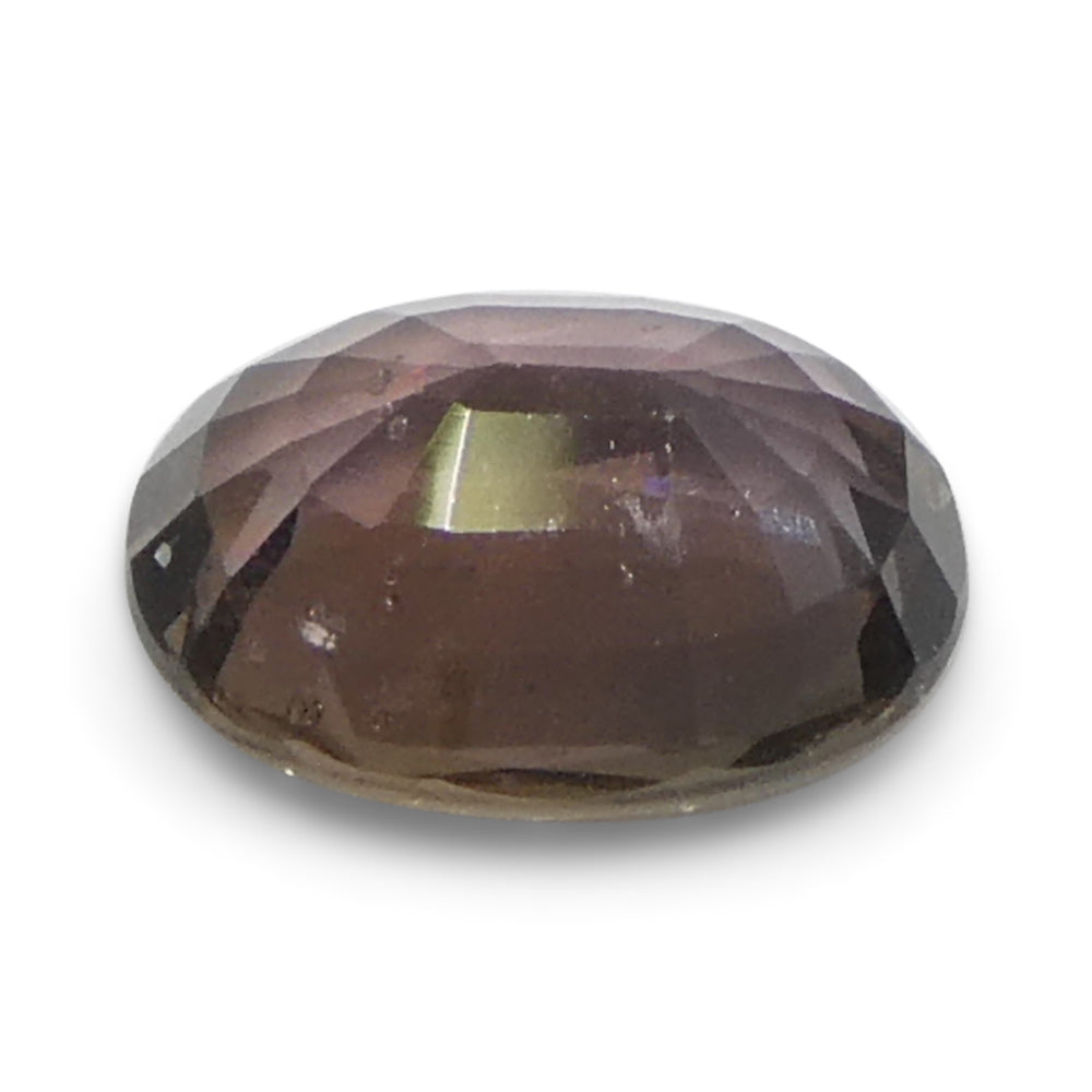 1.57ct Oval Brownish Pink Tanzanian Sapphire, heated single stone from SkyJems Canadian gem specialists