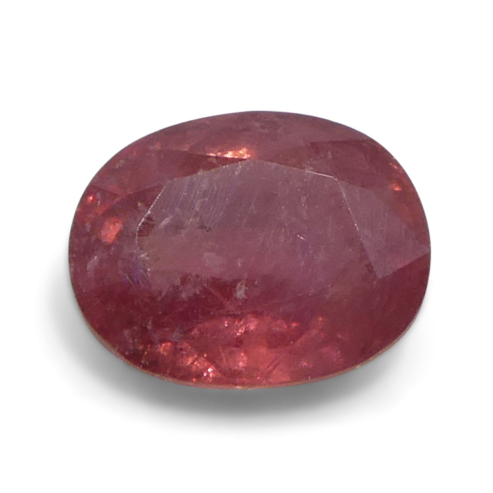 1.31ct Oval Padparadscha Sapphire from Tanzania - Orangy-Pink Gemstone by SkyJems, Rare Corundum Collector's Gem