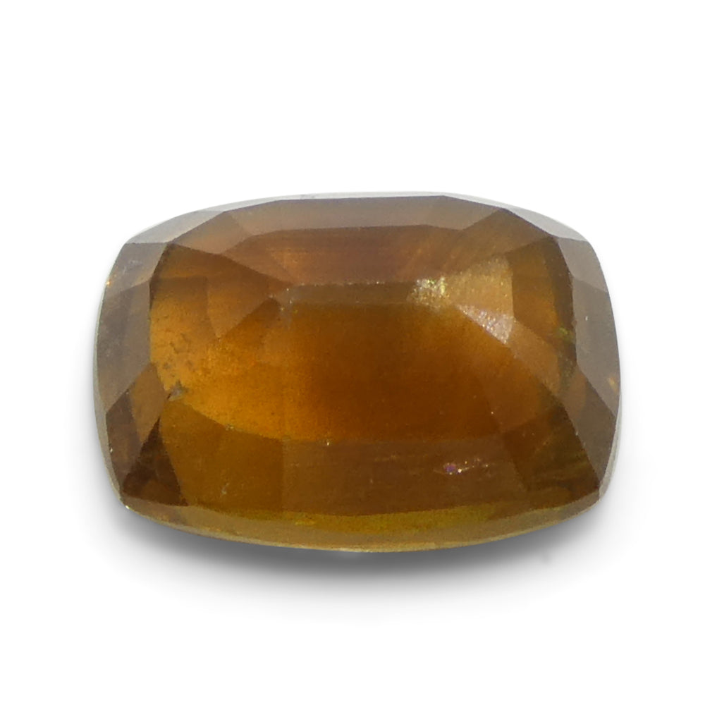 2.26ct Cushion Orange-Brown Sapphire from Tanzania, Unheated - Skyjems Wholesale Gemstones