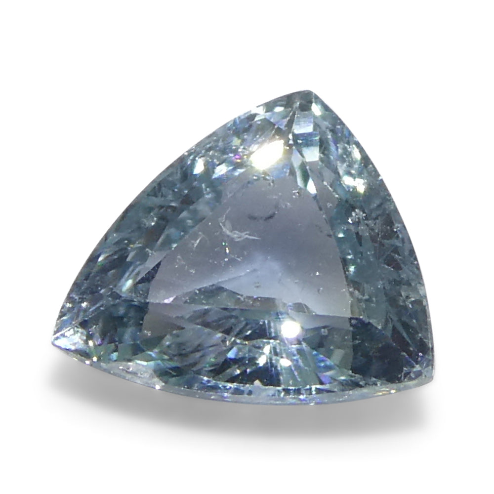 1.41ct Trillion Blue Teal Sapphire from Tanzania, unheated rare gem by SkyJems Canadian gemstone experts