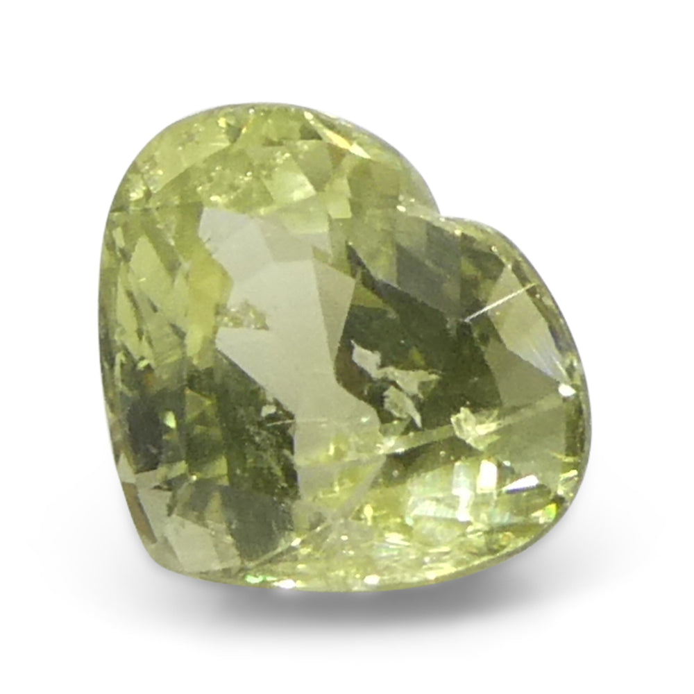 2.02ct Heart-Cut Yellow Sapphire from Tanzania, natural heated gem by SkyJems Canadian gemstone experts