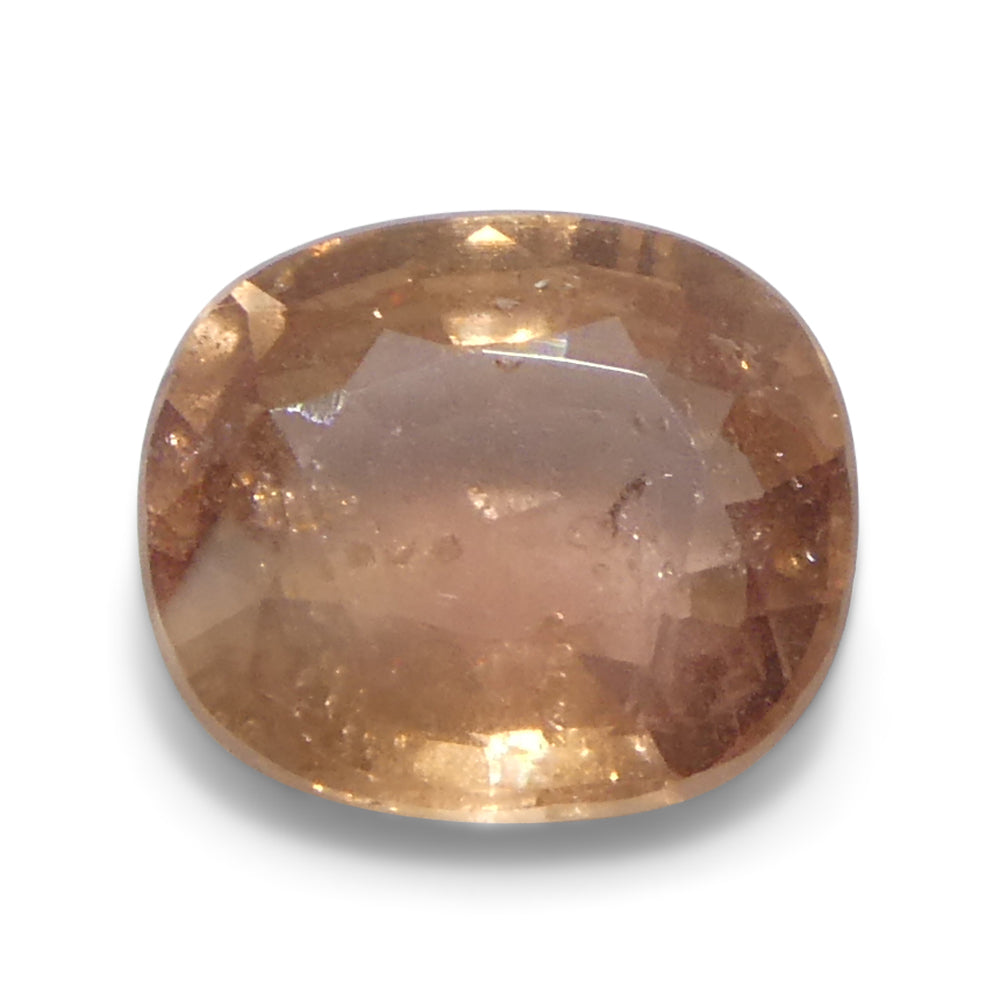 1.15ct Pinkish-Orange Tanzanian Sapphire, Cushion Cut Unheated Gemstone by SkyJems Rare Gems Canada