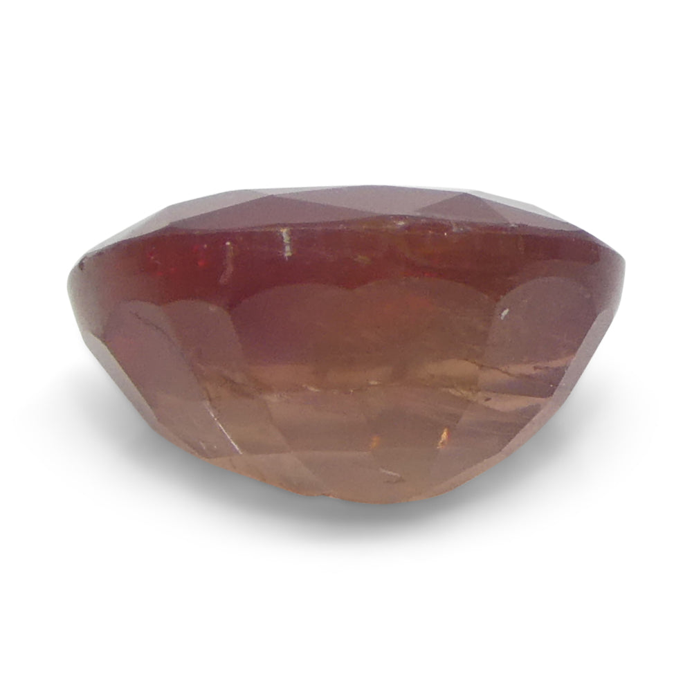 1.67ct Tanzanian Orange Cushion Sapphire, vibrant single stone from SkyJems' premium colored gemstone collection